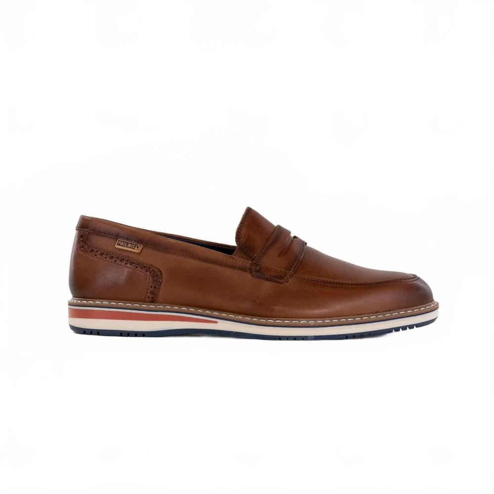 NEW PIKOLINOS men's avila penny loafers in cuero